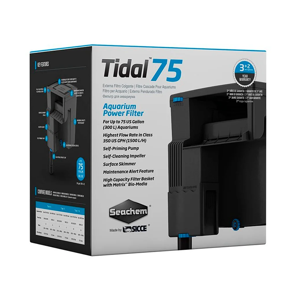 Filtro mochila para acuario-Seachem Tidal 75