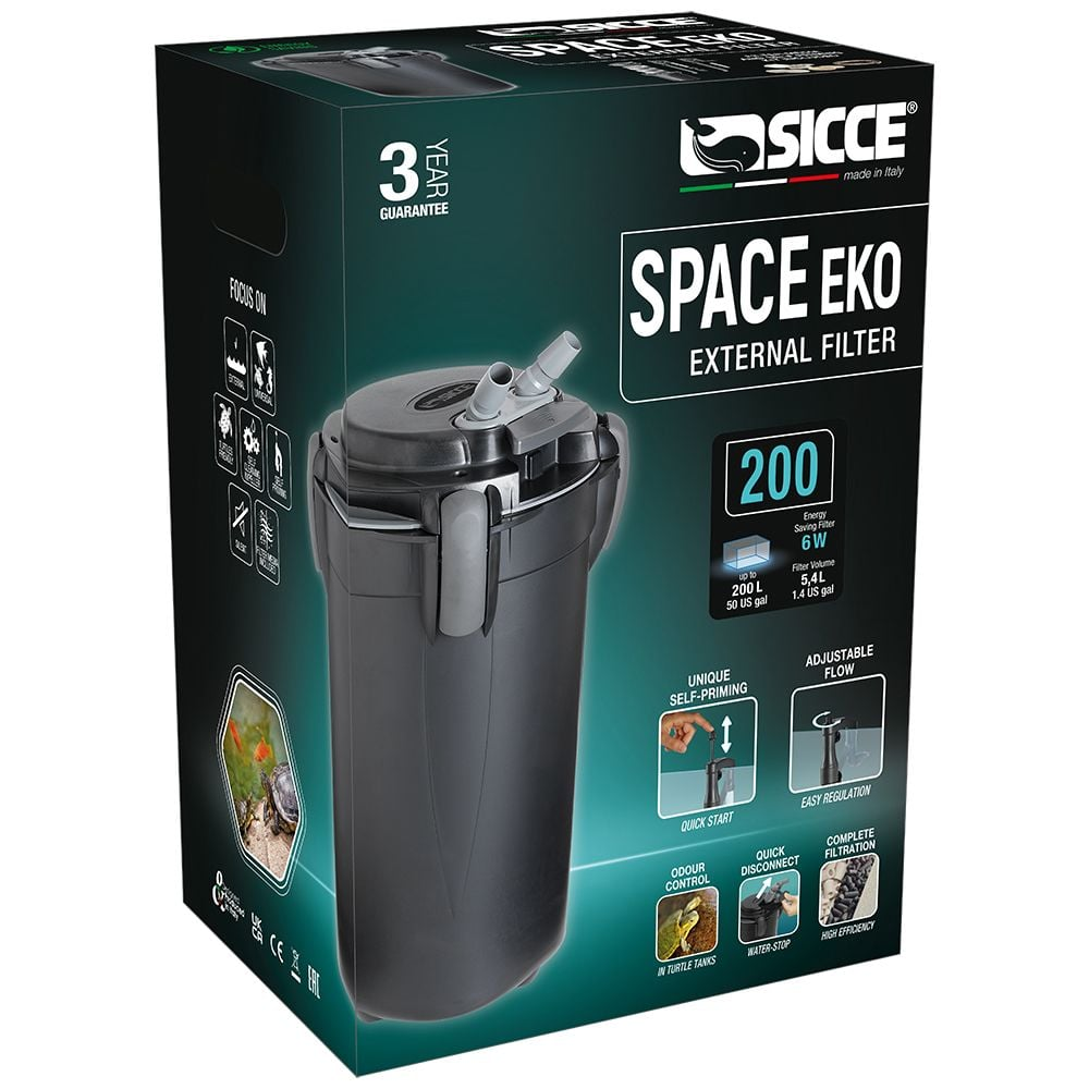 Filtro externo para acuario-Sicce Space EKO+200